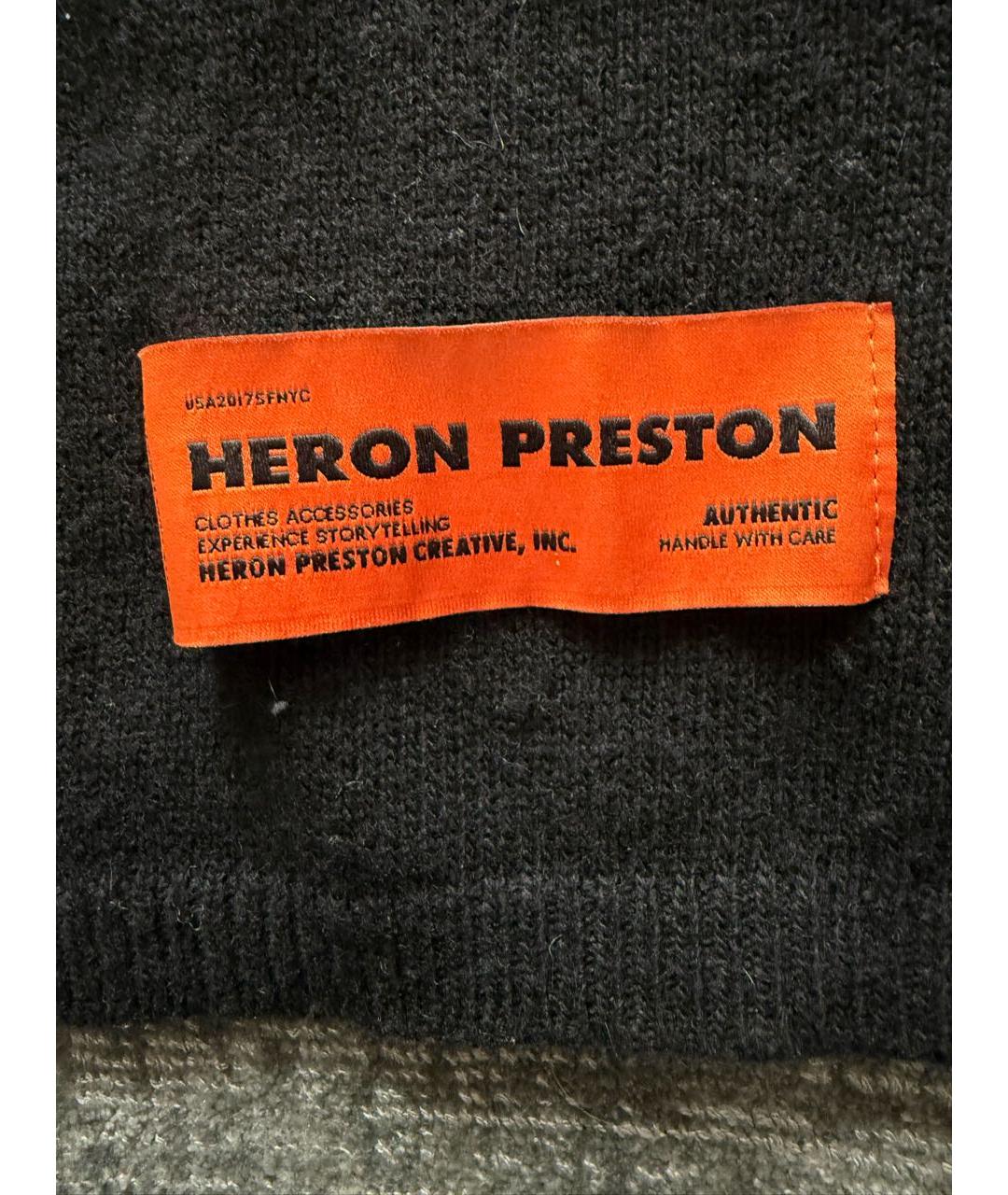 HERON PRESTON Черный шерстяной джемпер / свитер, фото 5