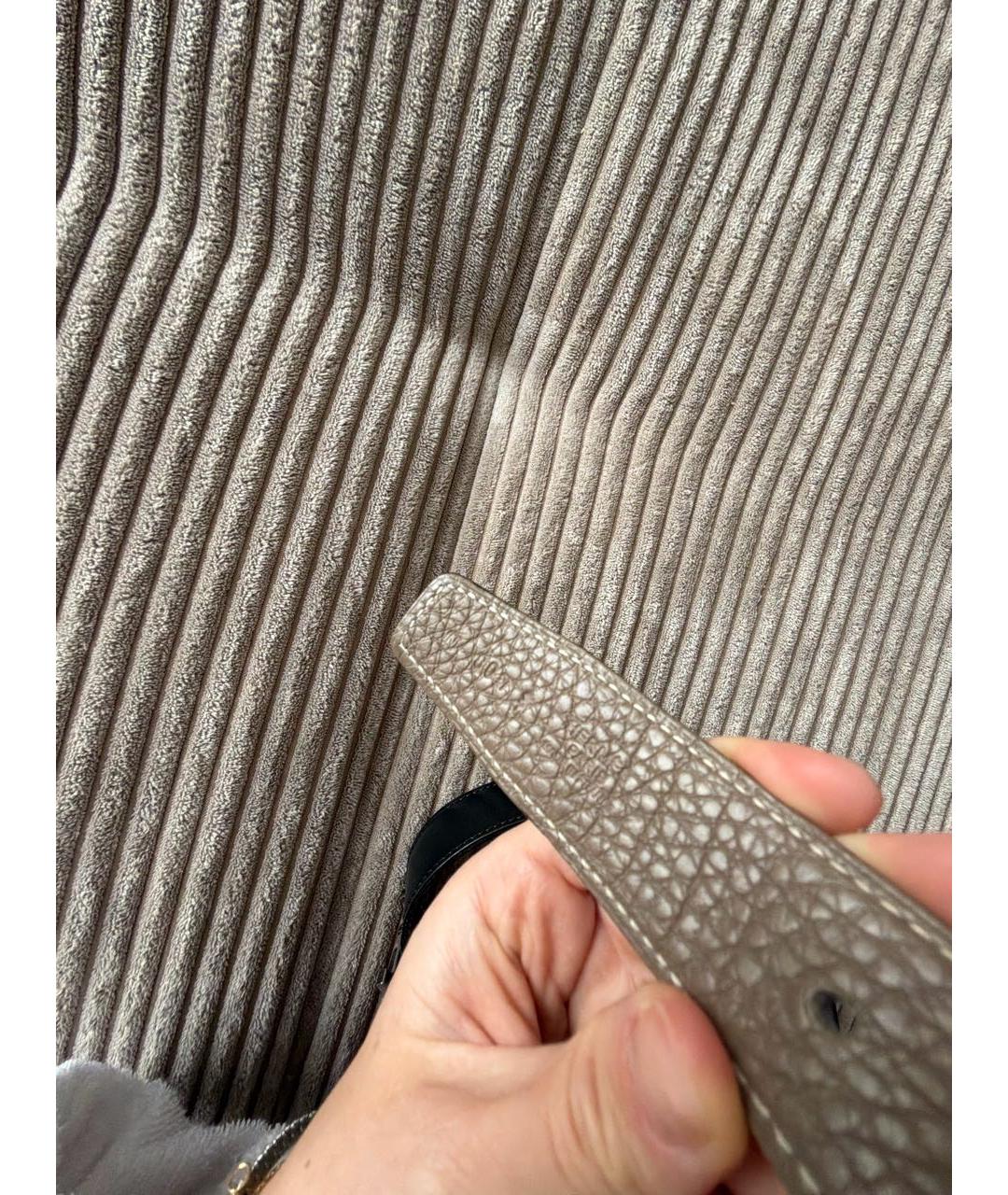 HERMES Черный кожаный ремень, фото 4