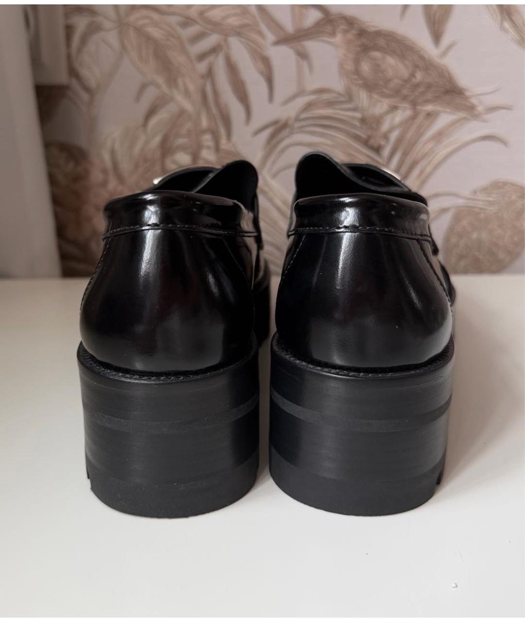 CHANEL Черные кожаные лоферы, фото 7