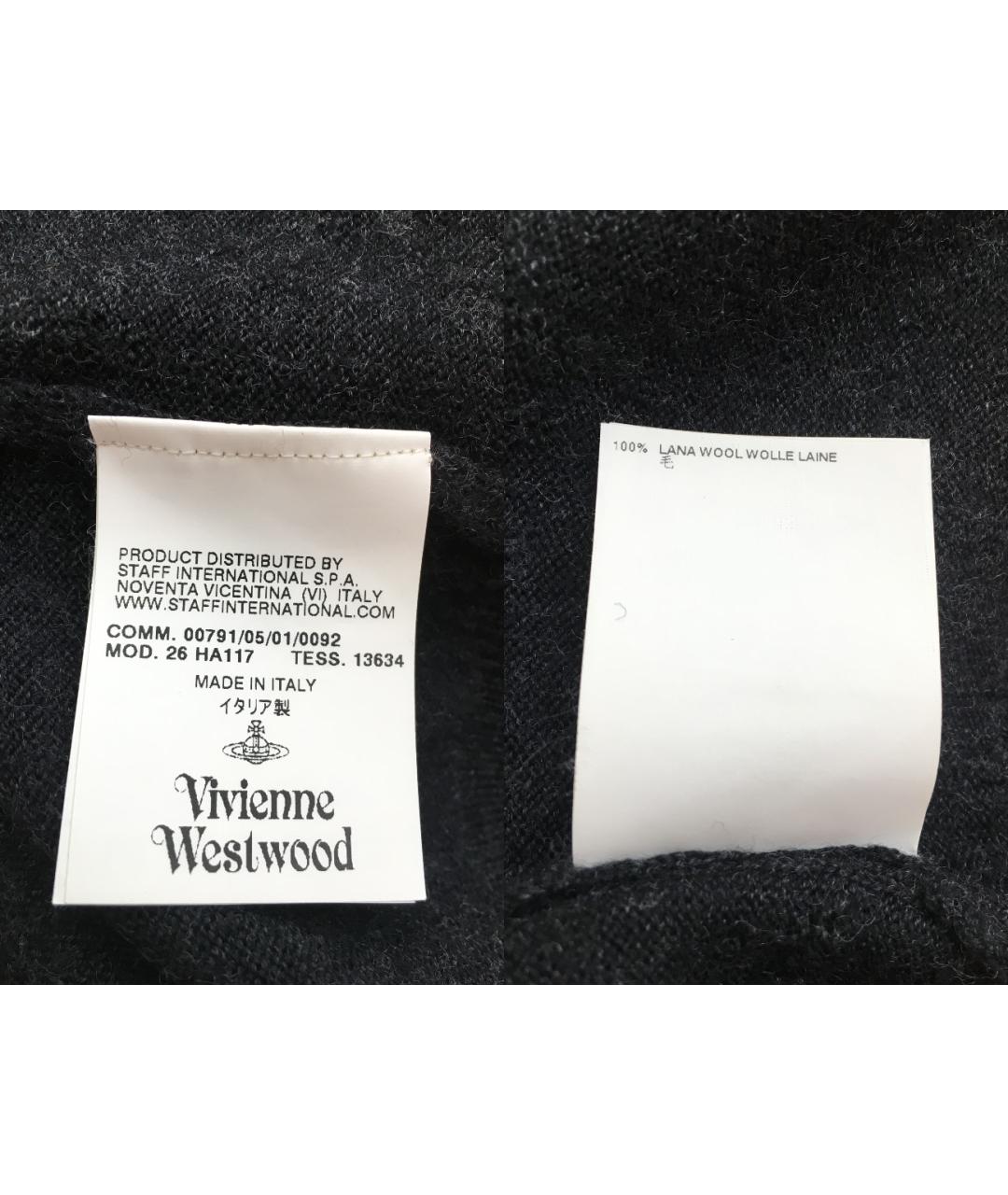 VIVIENNE WESTWOOD Синий шерстяной джемпер / свитер, фото 3