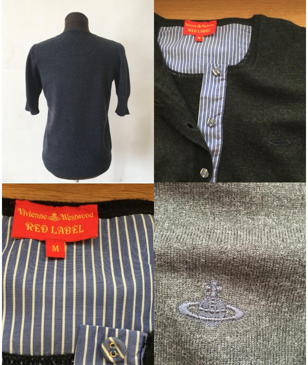 VIVIENNE WESTWOOD Синий шерстяной джемпер / свитер, фото 2