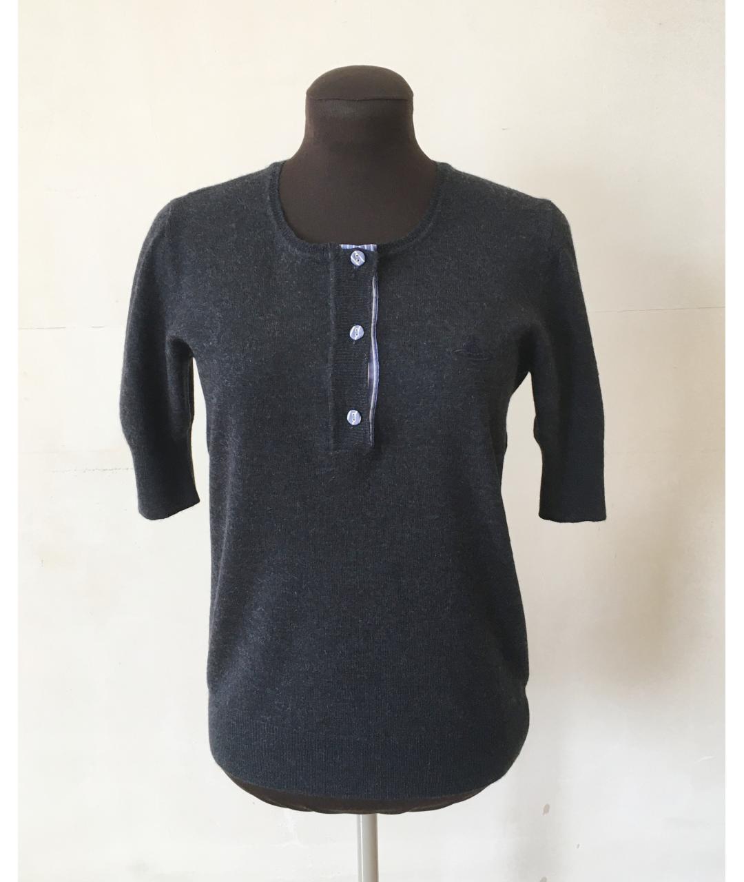 VIVIENNE WESTWOOD Синий шерстяной джемпер / свитер, фото 4