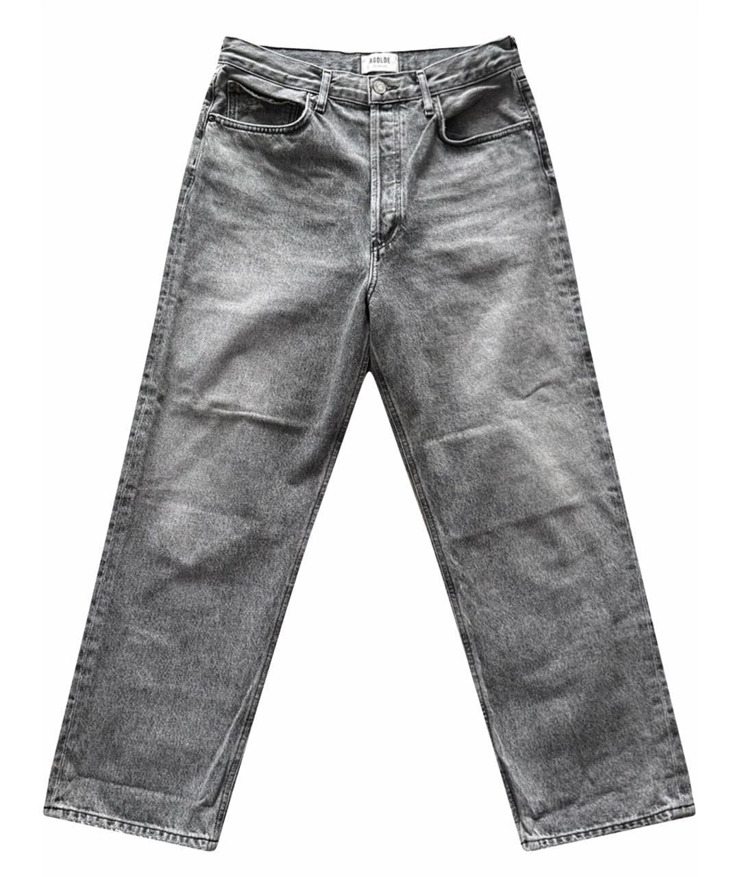 AGOLDE Серые хлопковые прямые джинсы, фото 1