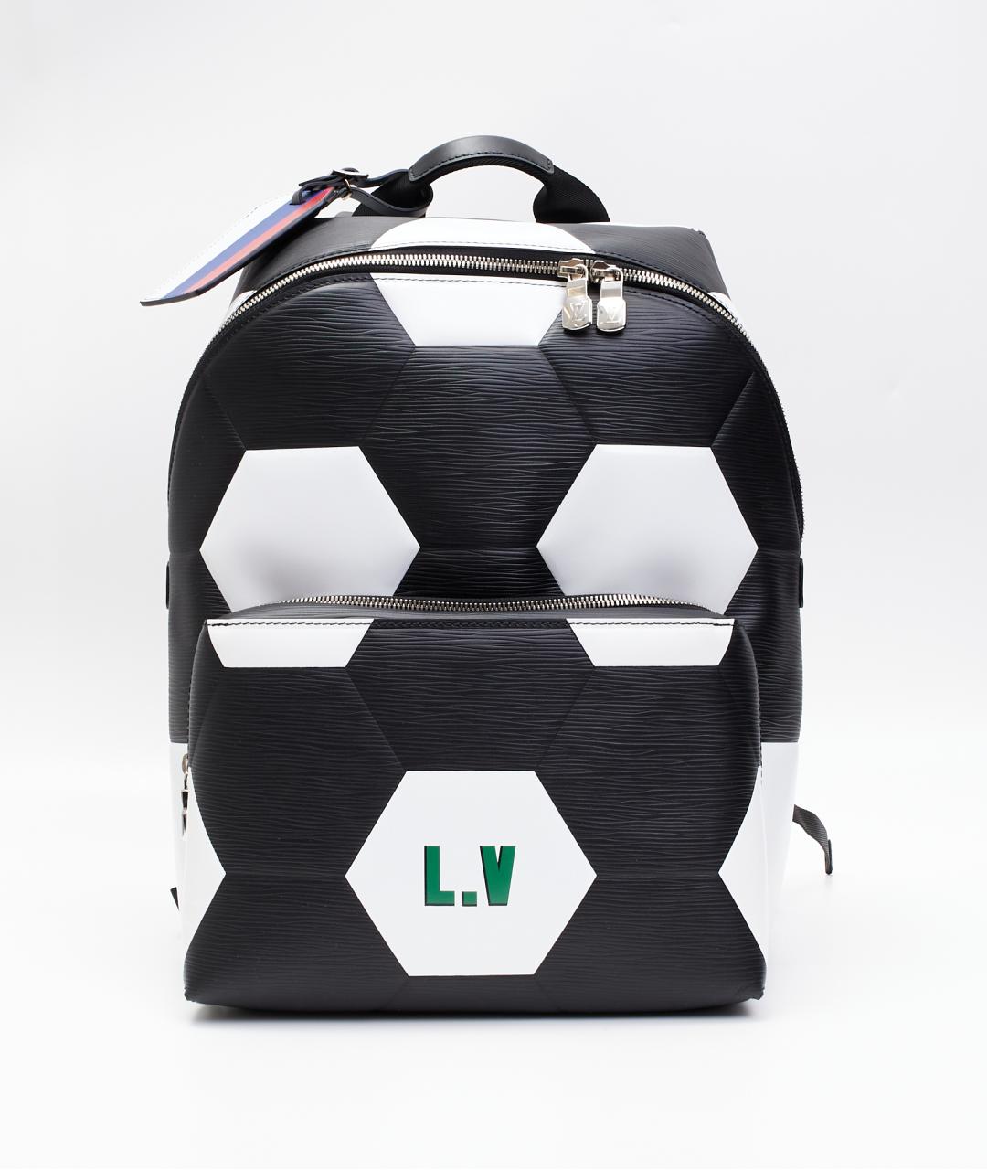 LOUIS VUITTON Черный кожаный рюкзак, фото 7