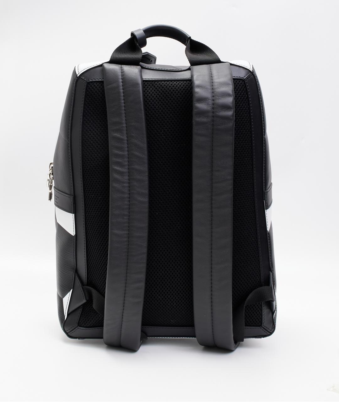 LOUIS VUITTON Черный кожаный рюкзак, фото 3