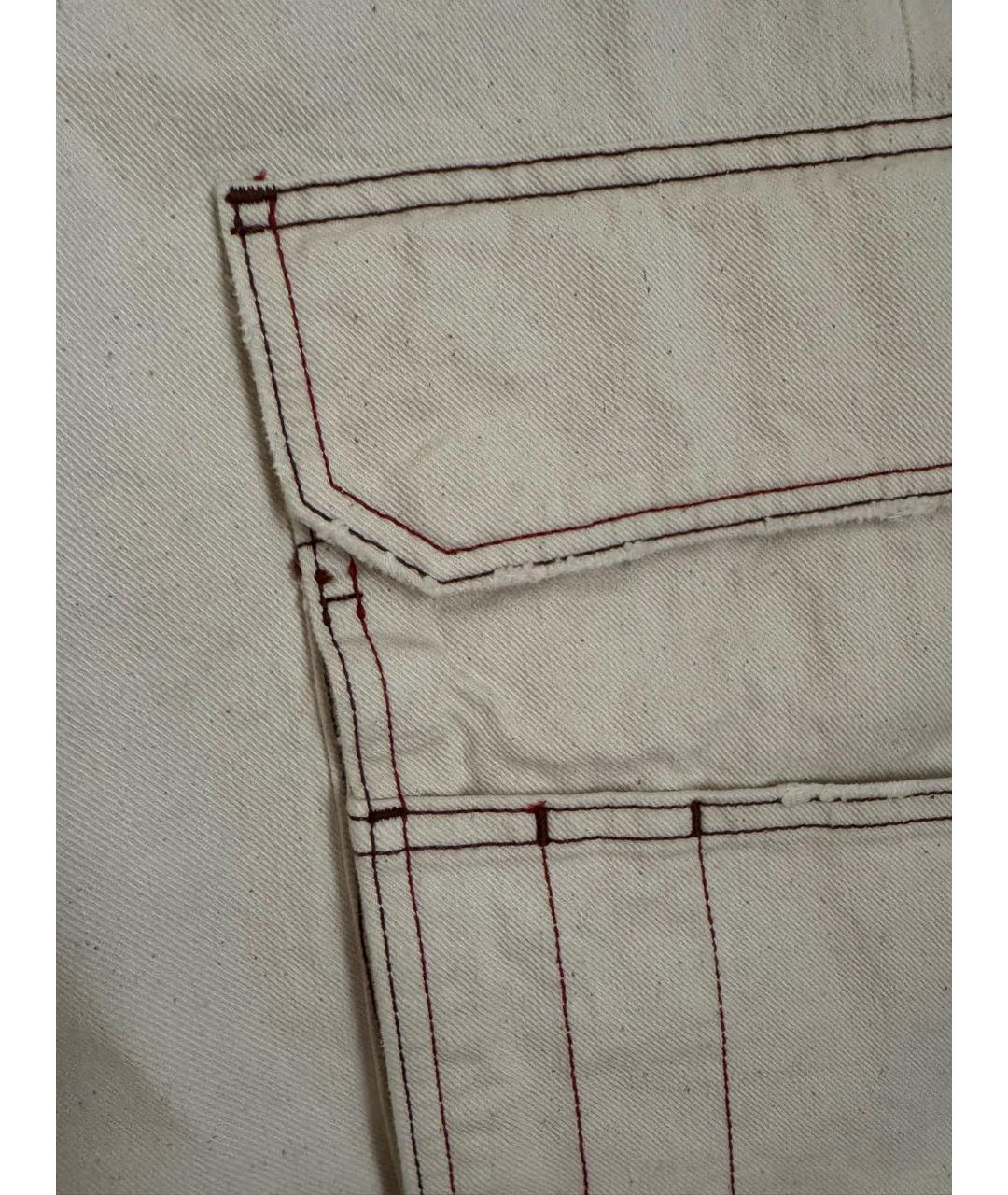 DIESEL Бежевые хлопковые джинсы клеш, фото 5