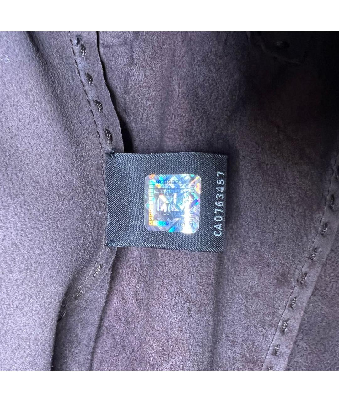 FENDI Коричневая кожаная куртка, фото 5