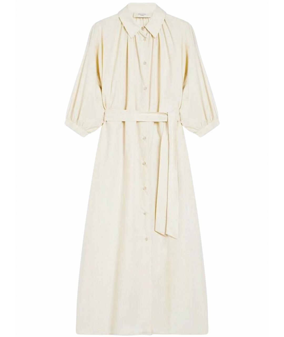 WEEKEND MAX MARA Бежевое хлопковое повседневное платье, фото 1