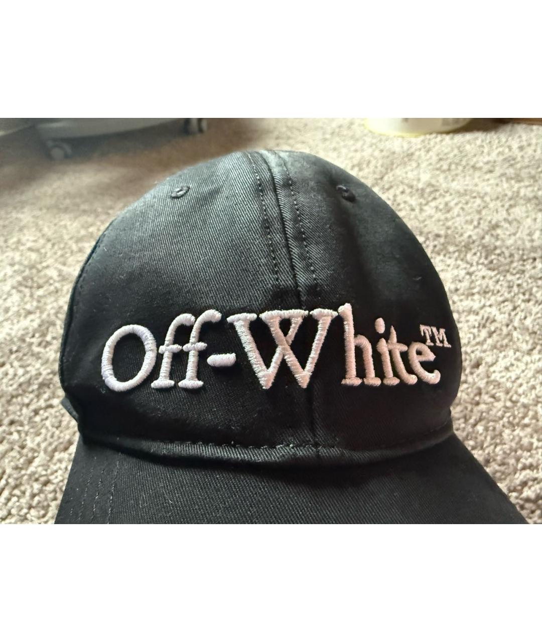 OFF-WHITE Черная хлопковая кепка, фото 4