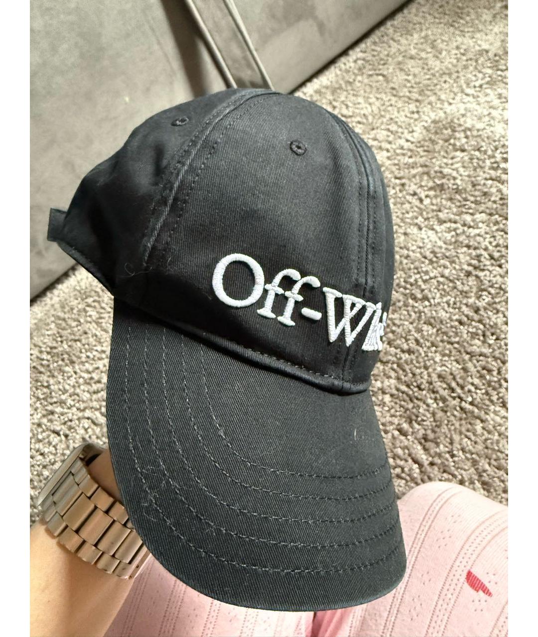 OFF-WHITE Черная хлопковая кепка, фото 2