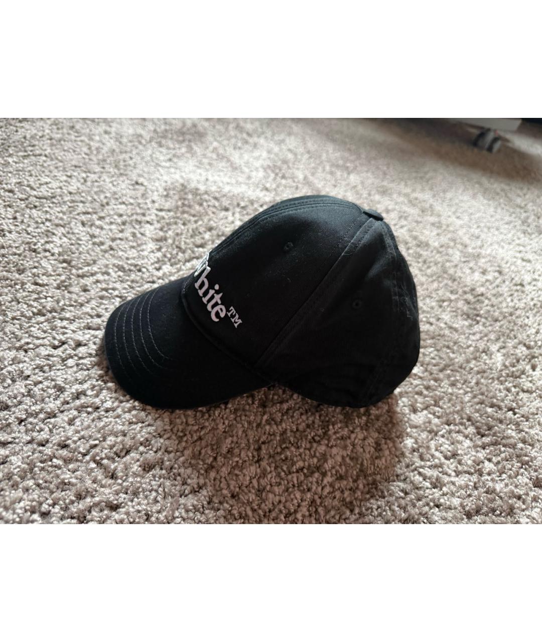 OFF-WHITE Черная хлопковая кепка, фото 3