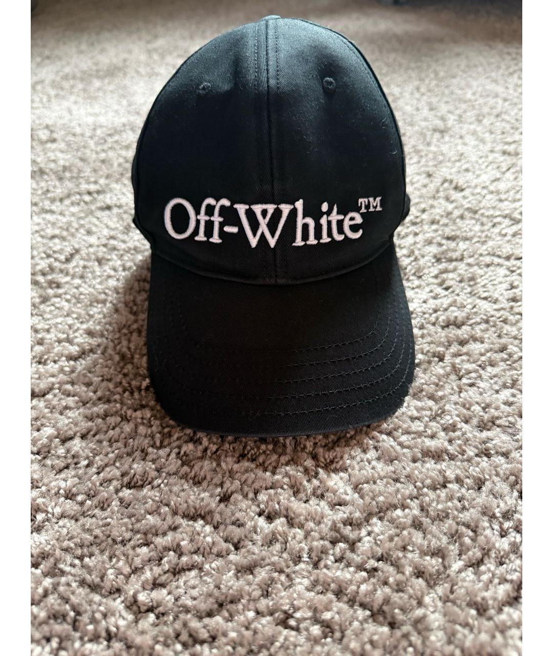 OFF-WHITE Черная хлопковая кепка, фото 7