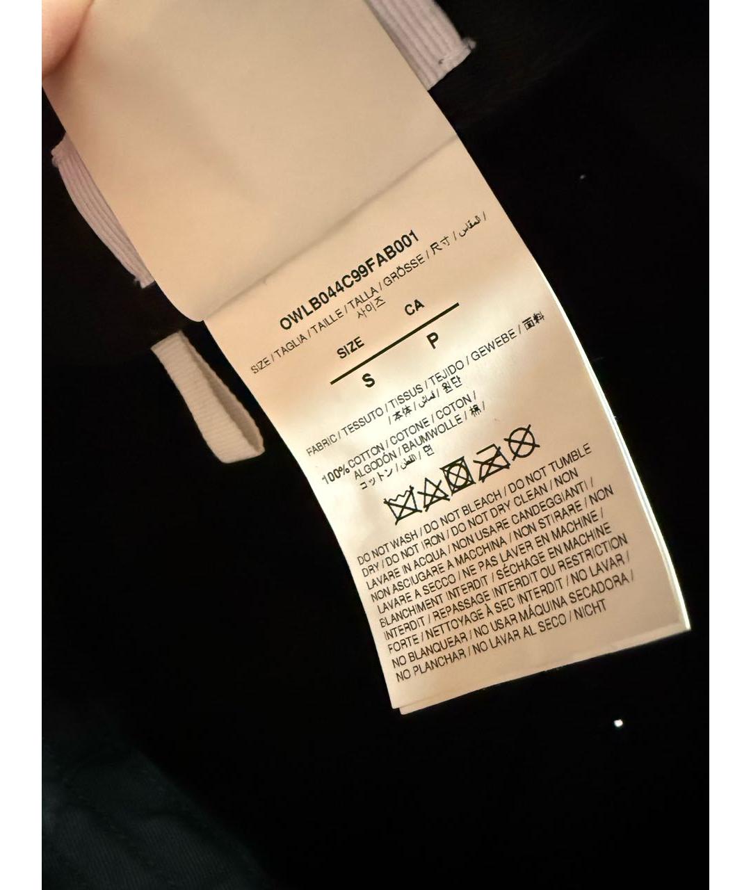 OFF-WHITE Черная хлопковая кепка, фото 6