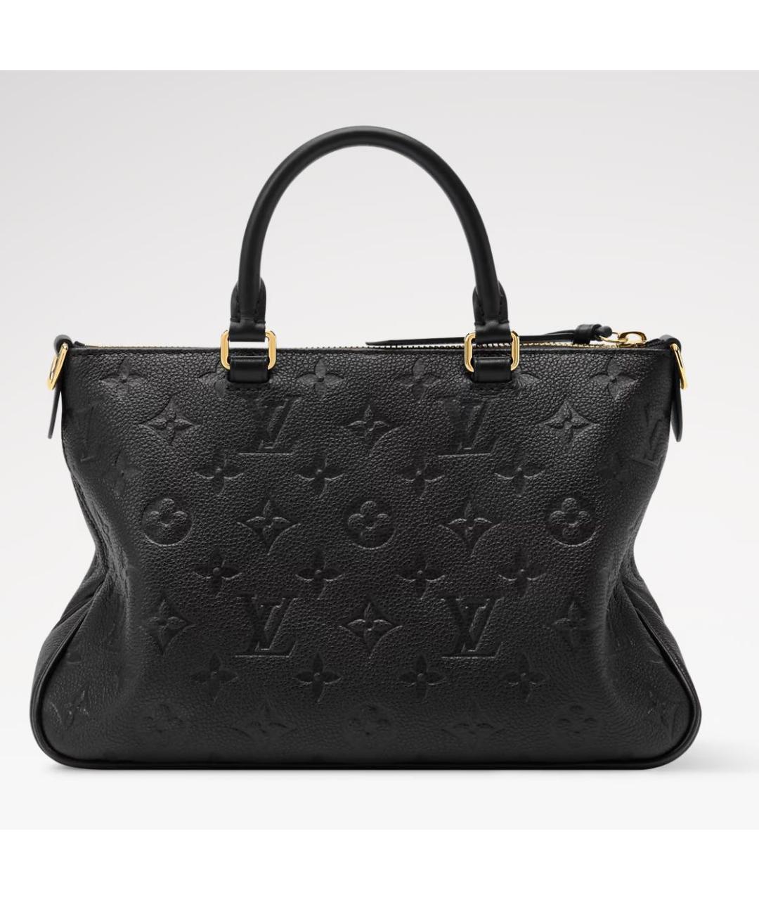 LOUIS VUITTON Черная кожаная сумка тоут, фото 2