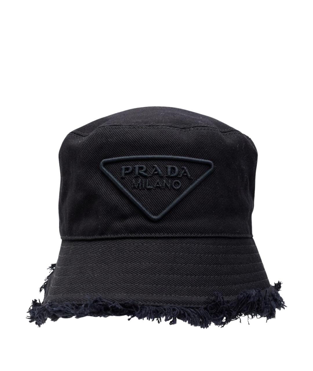 PRADA Черная хлопковая панама, фото 1