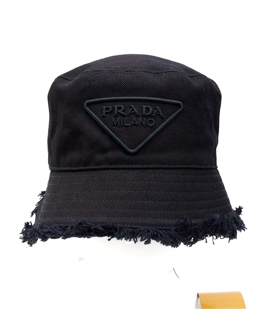 PRADA Черная хлопковая панама, фото 6