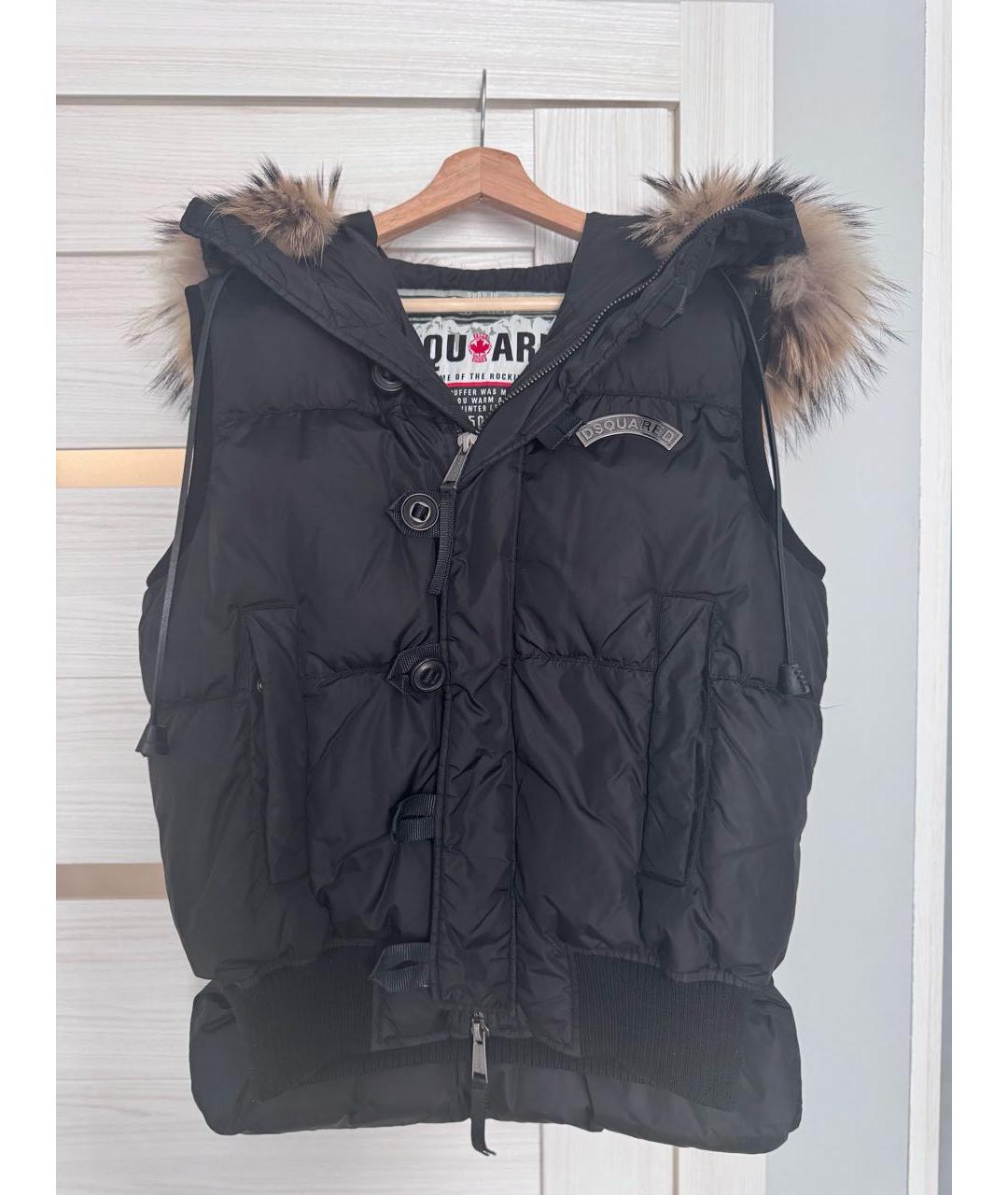 DSQUARED2 Черный жилет, фото 4