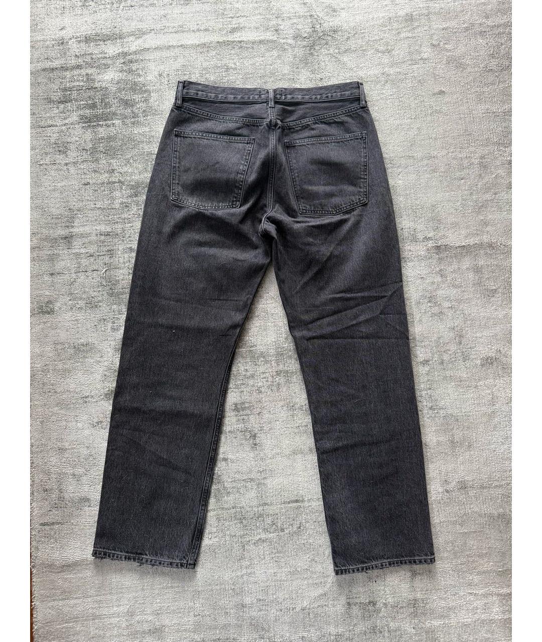 AGOLDE Антрацитовые хлопковые прямые джинсы, фото 2