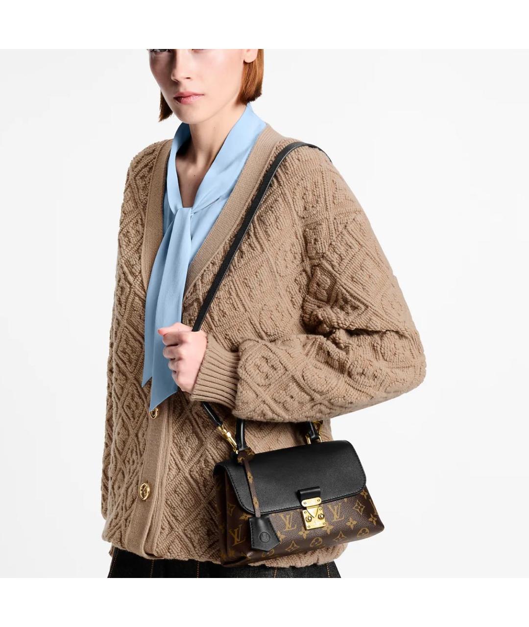 LOUIS VUITTON Коричневая сумка через плечо, фото 4