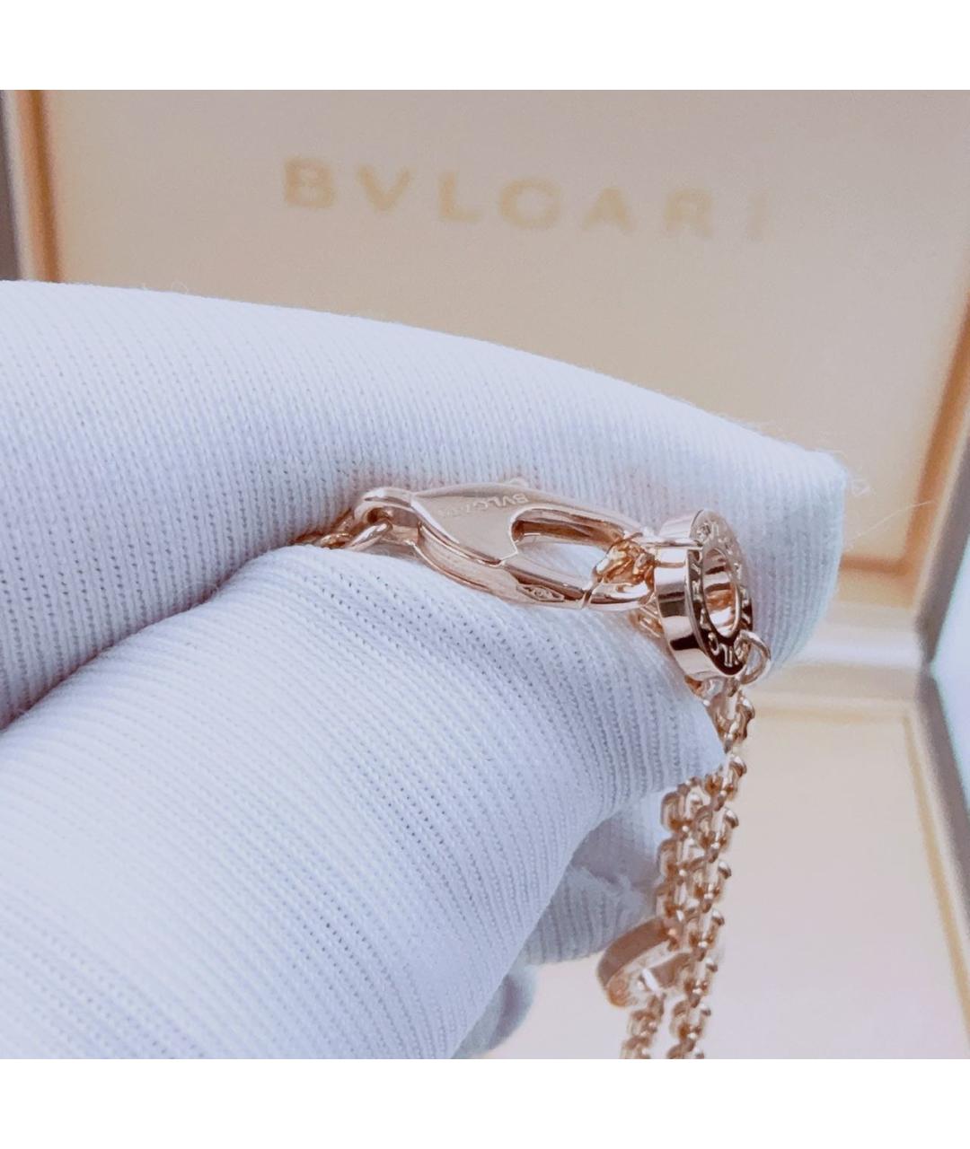 BVLGARI Черное колье из розового золота, фото 6