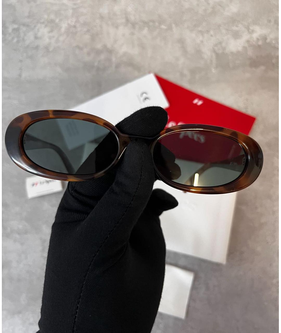 LE SPECS Коричневые пластиковые солнцезащитные очки, фото 6