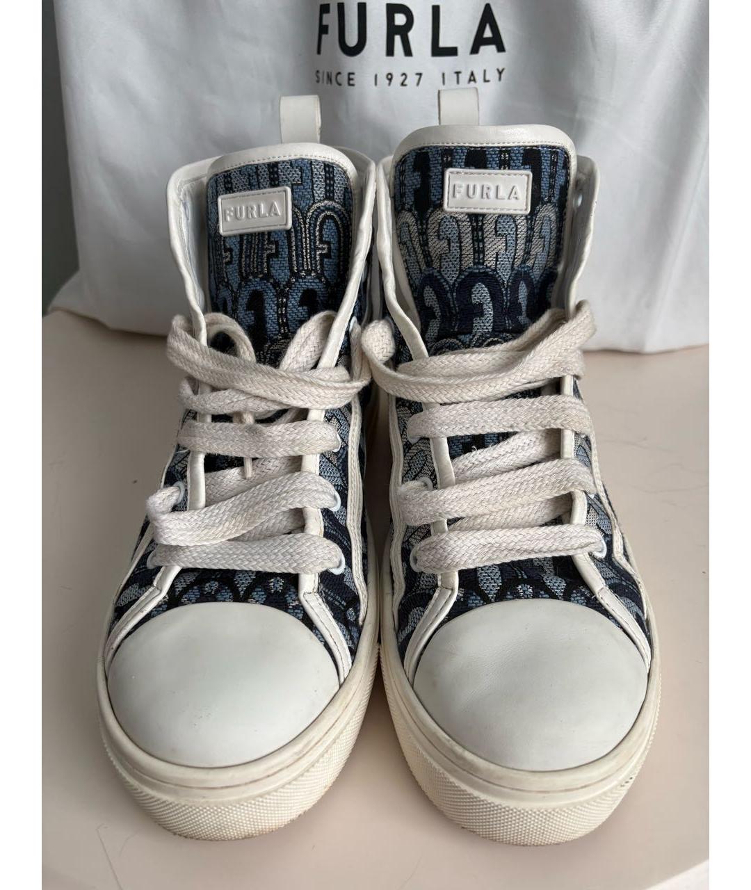 FURLA Мульти текстильные кеды, фото 2