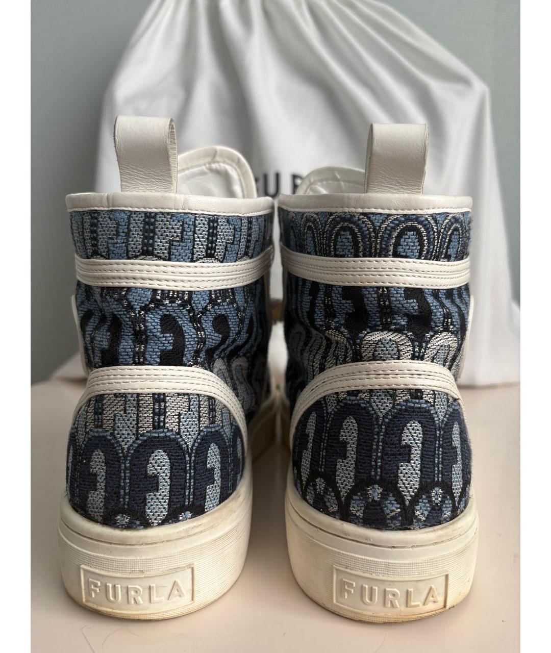 FURLA Мульти текстильные кеды, фото 4