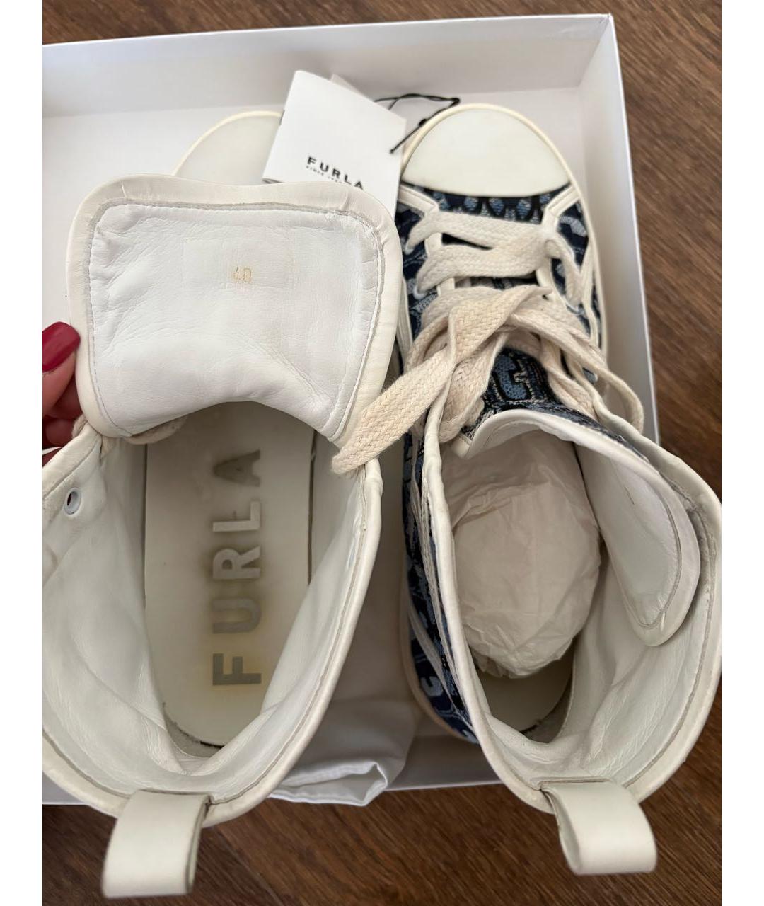 FURLA Мульти текстильные кеды, фото 3