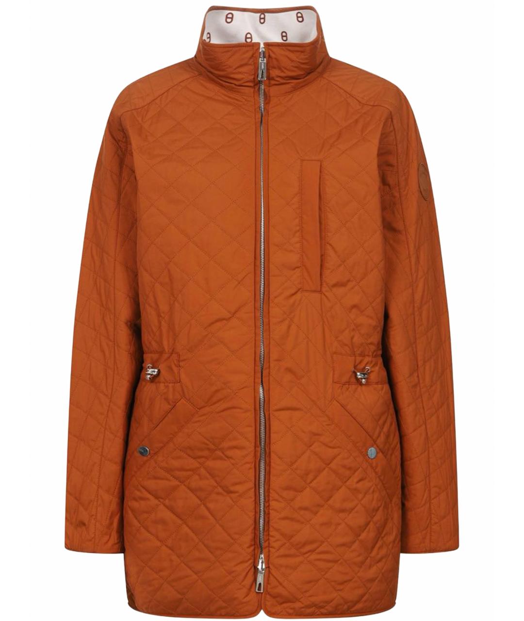 HERMES Коричневая хлопко-эластановая куртка, фото 1