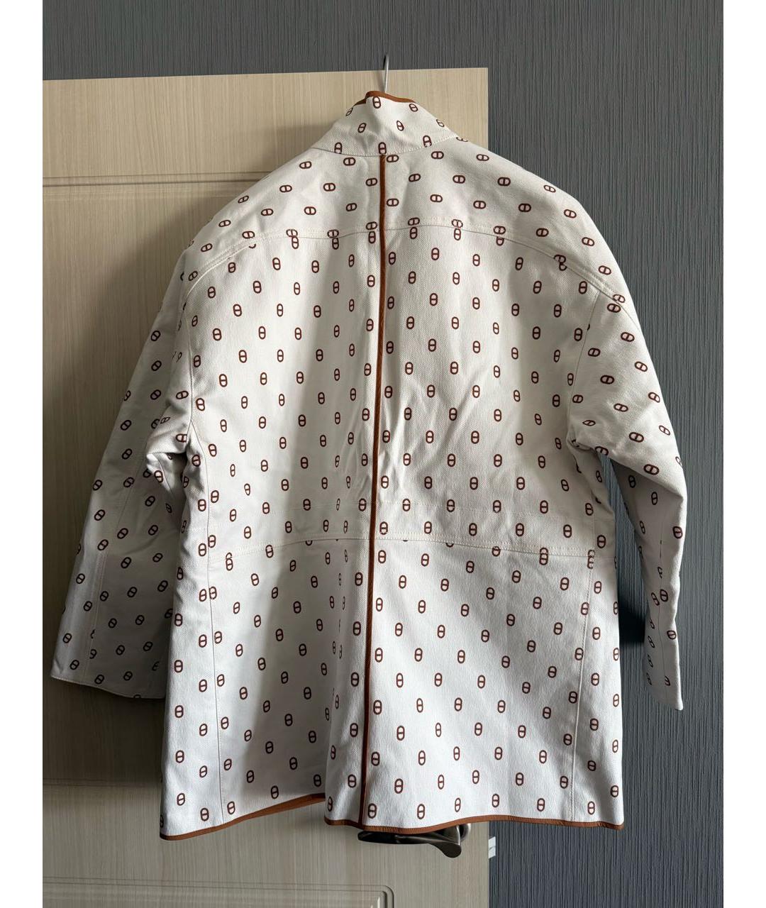 HERMES Коричневая хлопко-эластановая куртка, фото 5