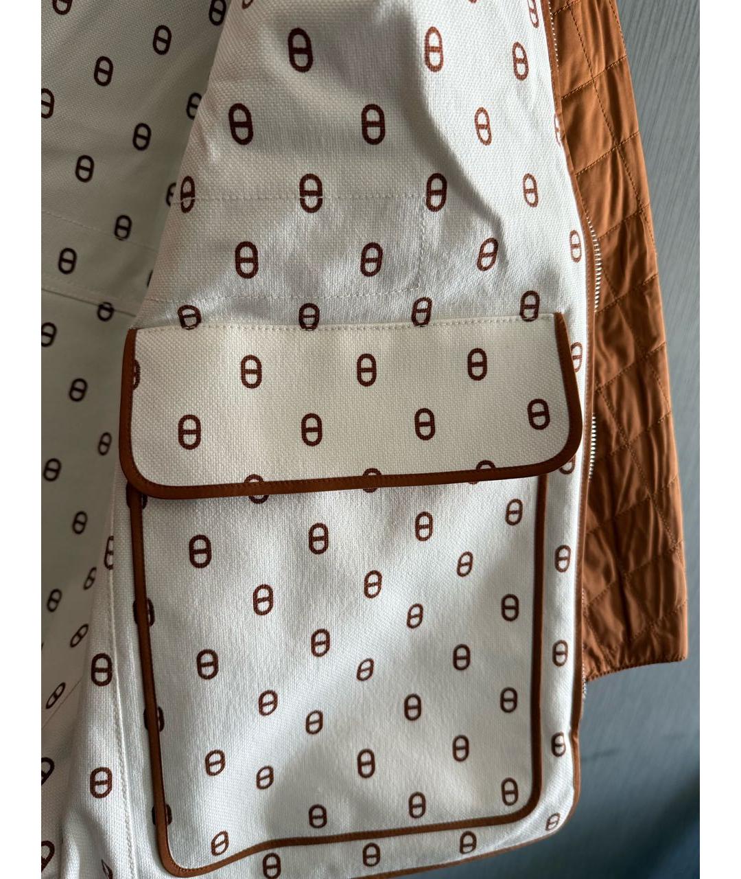 HERMES Коричневая хлопко-эластановая куртка, фото 6