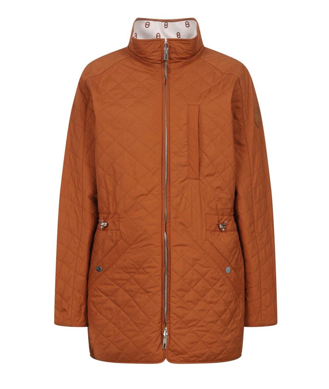 HERMES Коричневая хлопко-эластановая куртка, фото 2