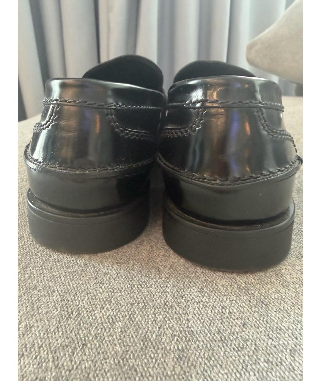 MIU MIU Черные кожаные лоферы, фото 3