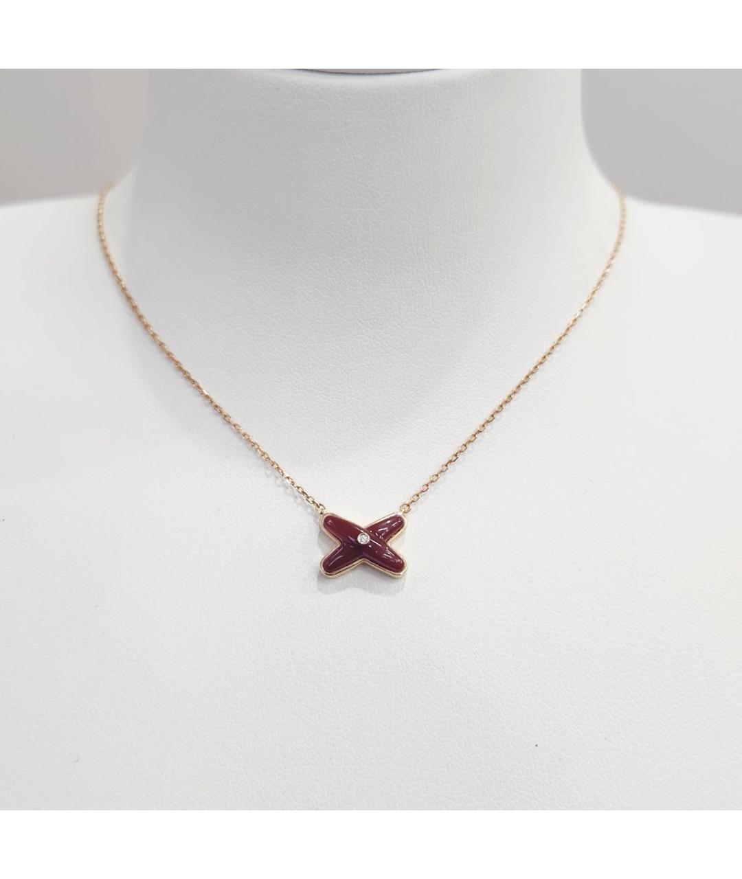 CHAUMET Красное колье из розового золота, фото 2
