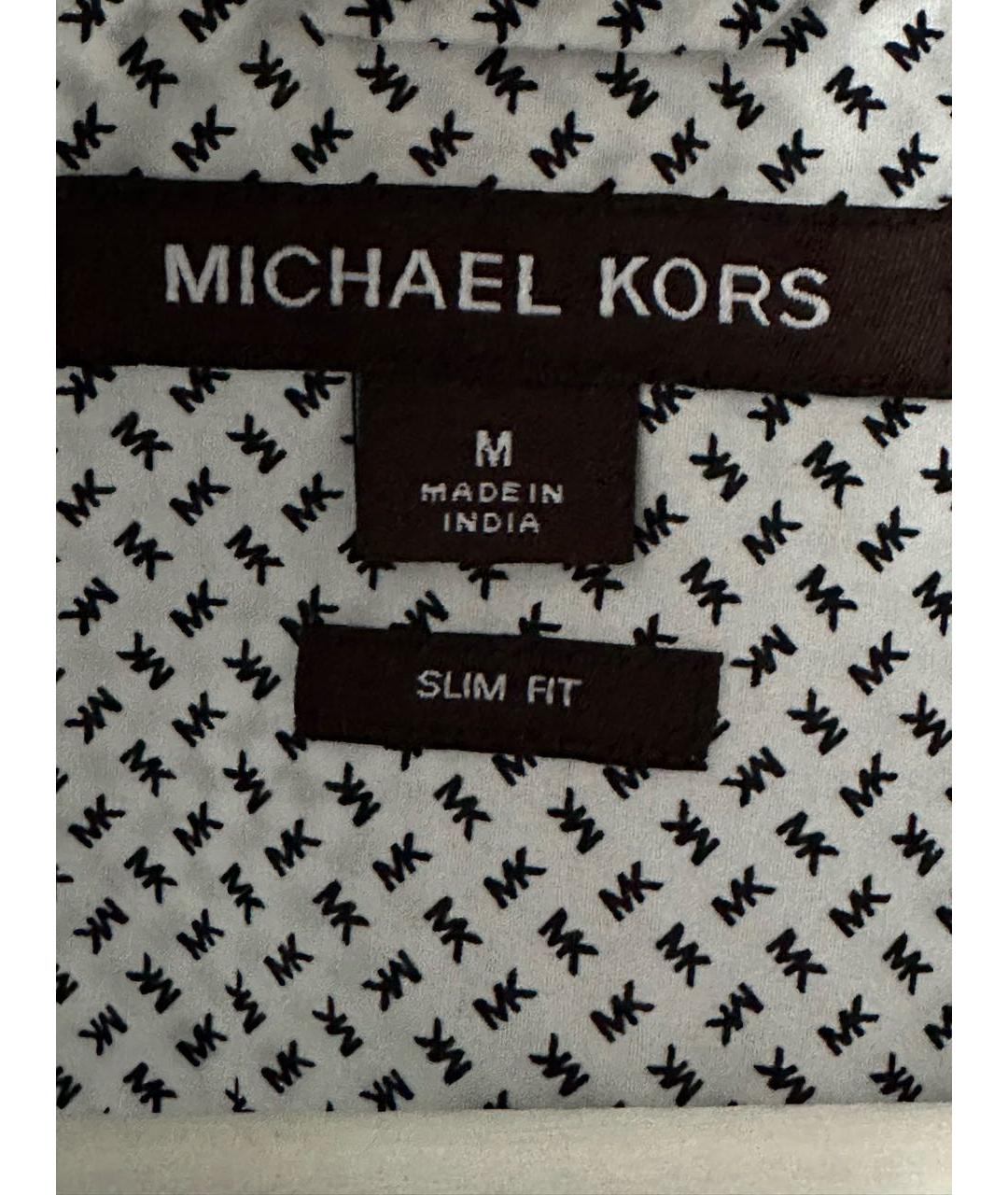 MICHAEL KORS Белая хлопковая кэжуал рубашка, фото 7