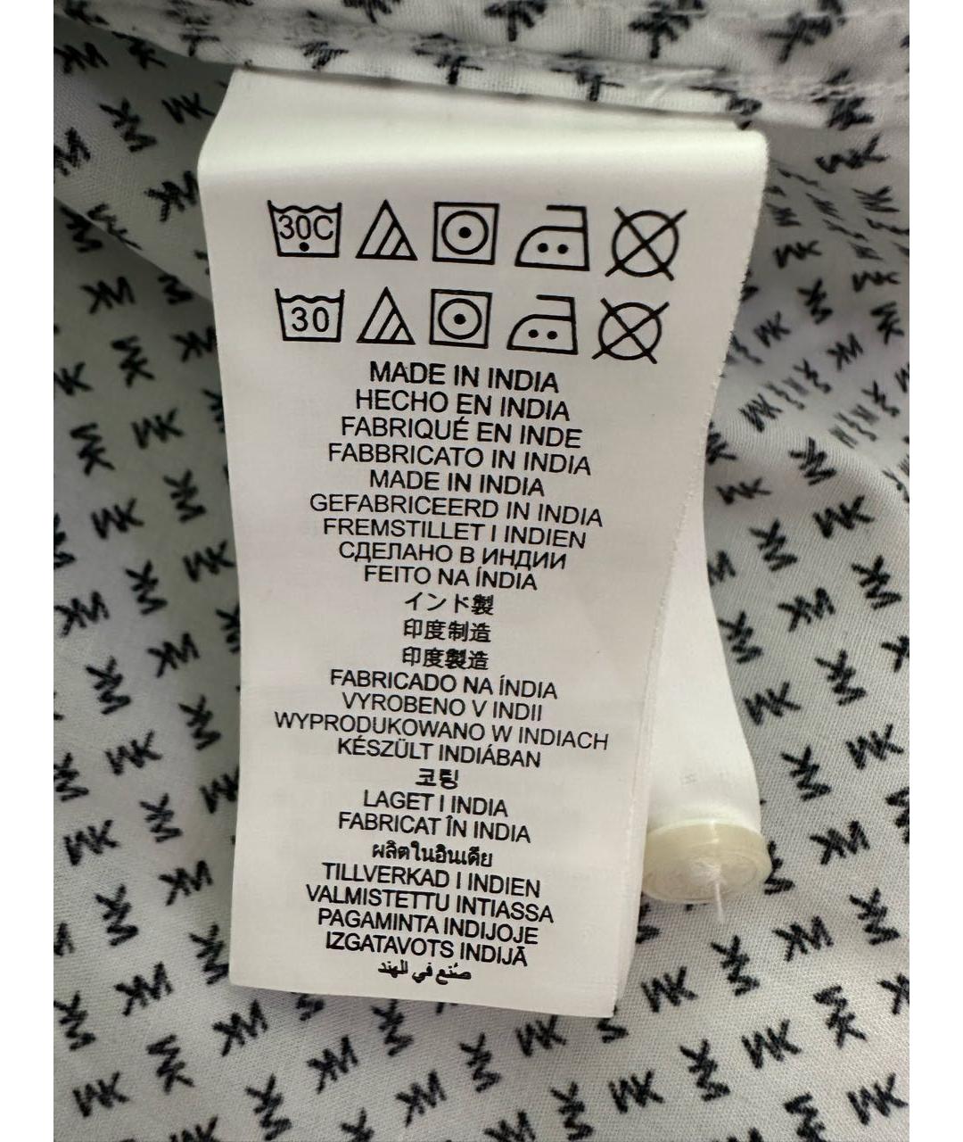 MICHAEL KORS Белая хлопковая кэжуал рубашка, фото 5