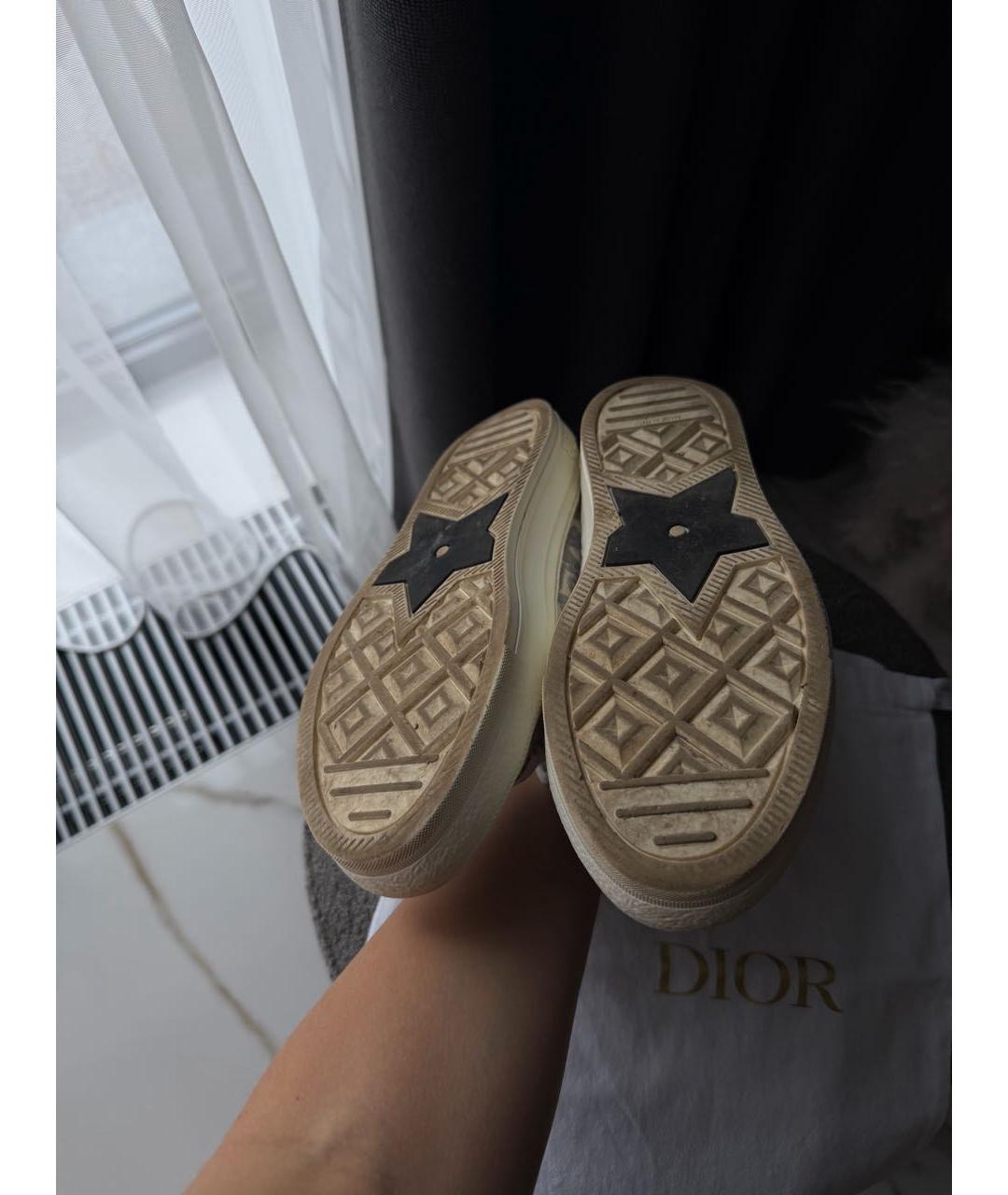 CHRISTIAN DIOR Белые текстильные кеды, фото 8