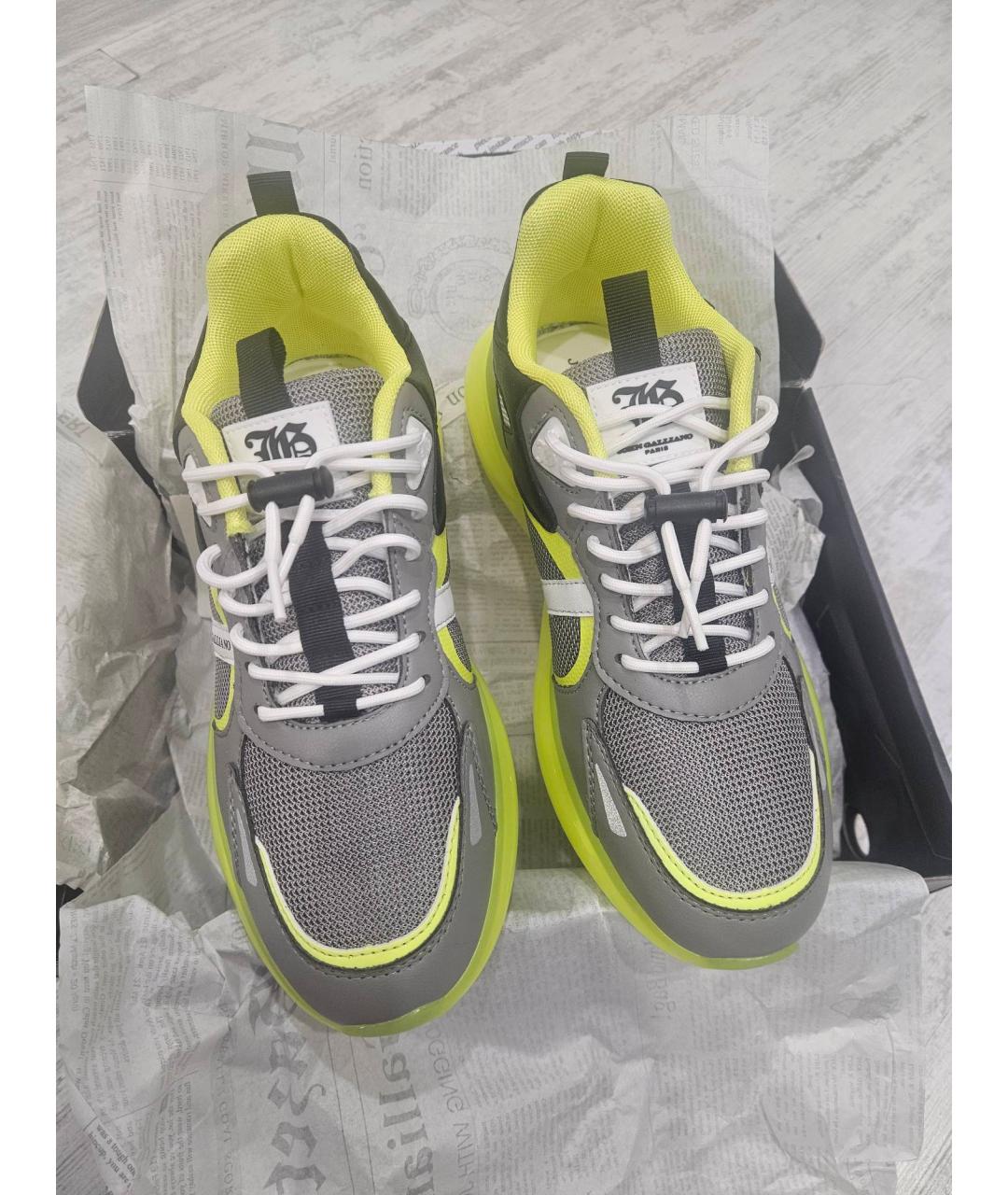 JOHN GALLIANO Голубые низкие кроссовки / кеды, фото 6