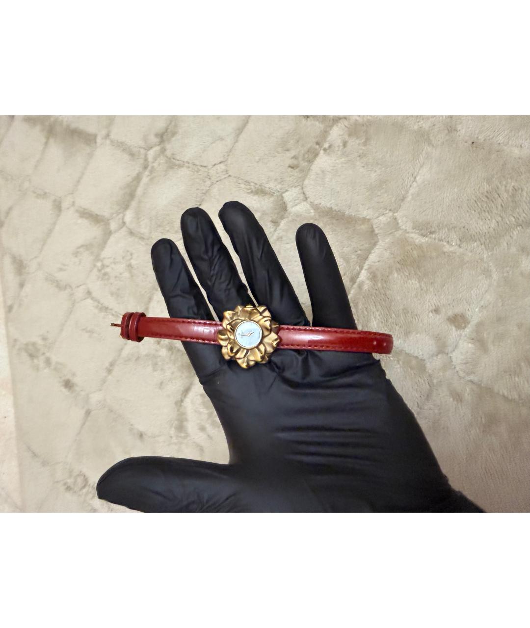 TISSOT Красные часы из желтого золота, фото 2