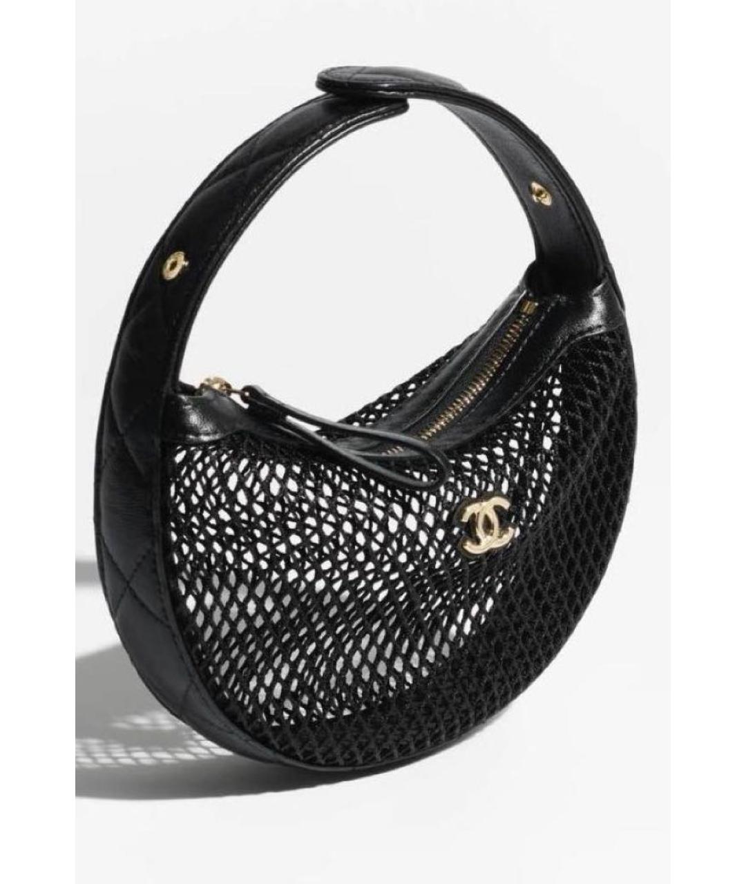 CHANEL Черная сумка с короткими ручками, фото 5