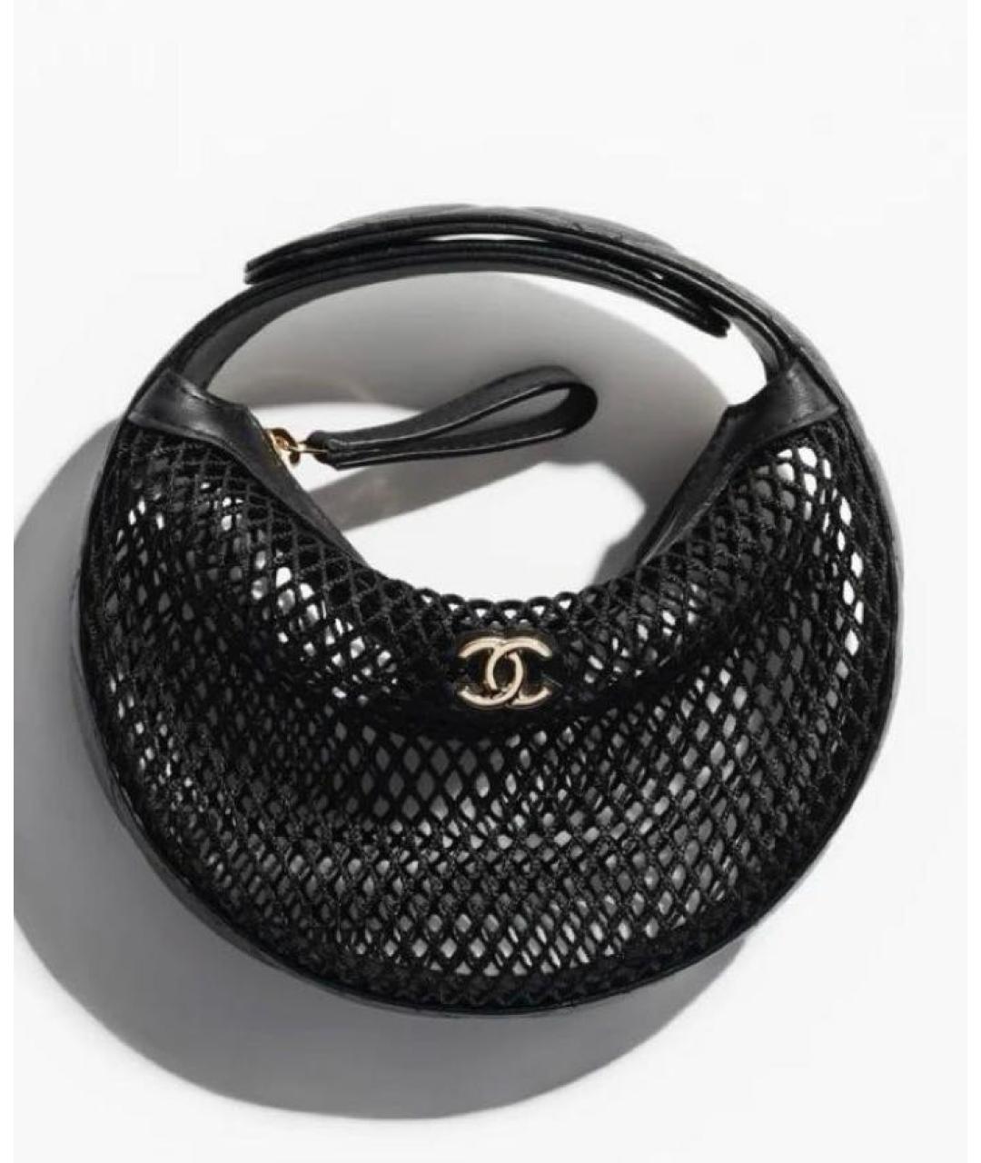 CHANEL Черная сумка с короткими ручками, фото 6