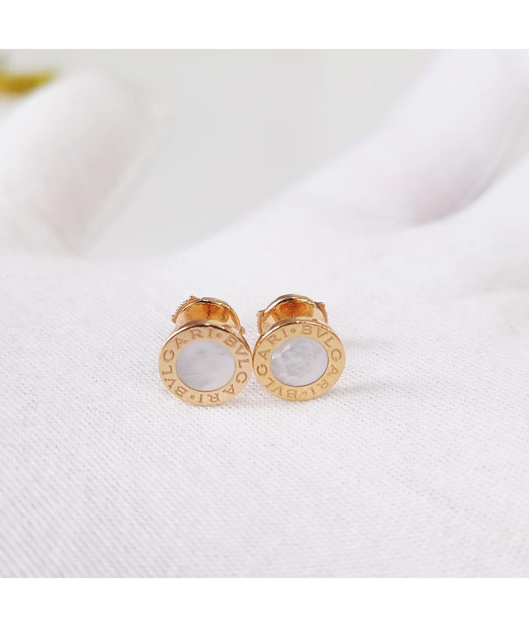 BVLGARI Бирюзовые серьги из розового золота, фото 3