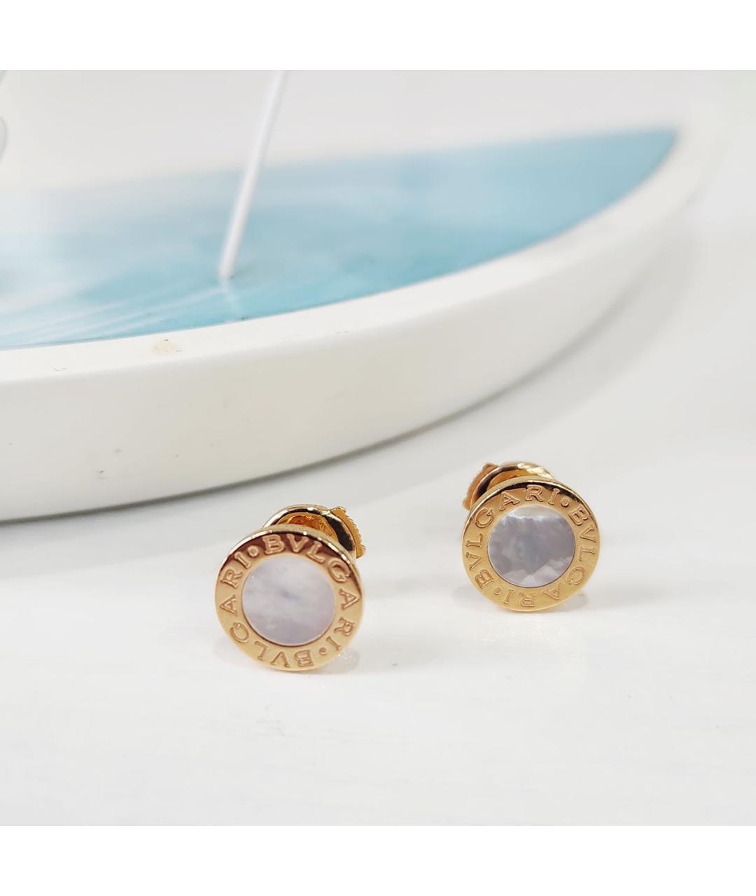 BVLGARI Бирюзовые серьги из розового золота, фото 2