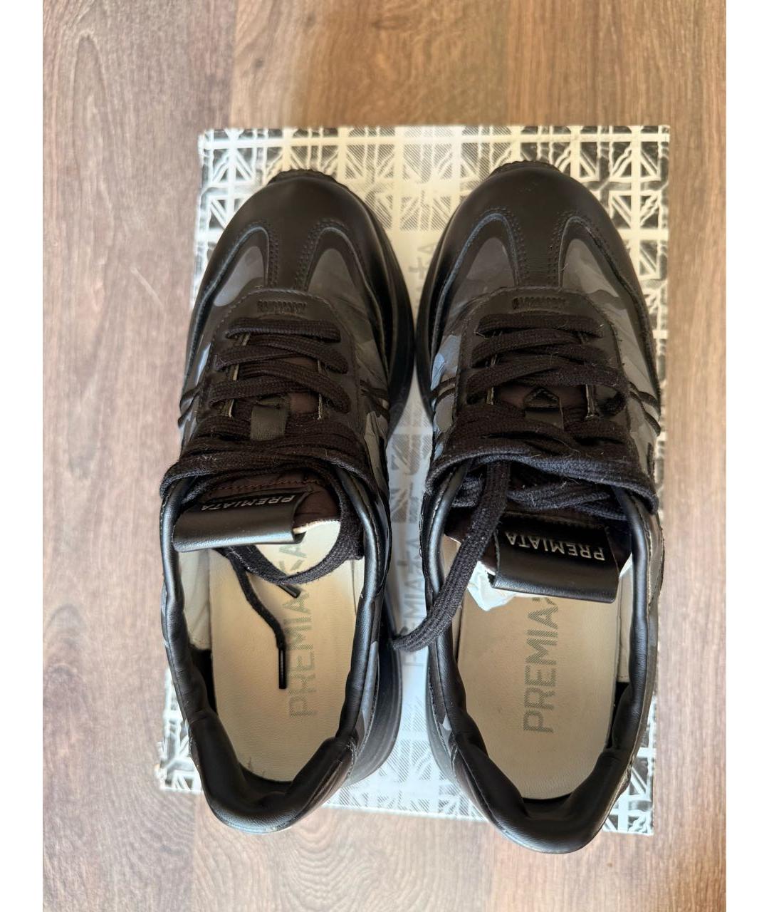 PREMIATA Черные кожаные кроссовки, фото 3