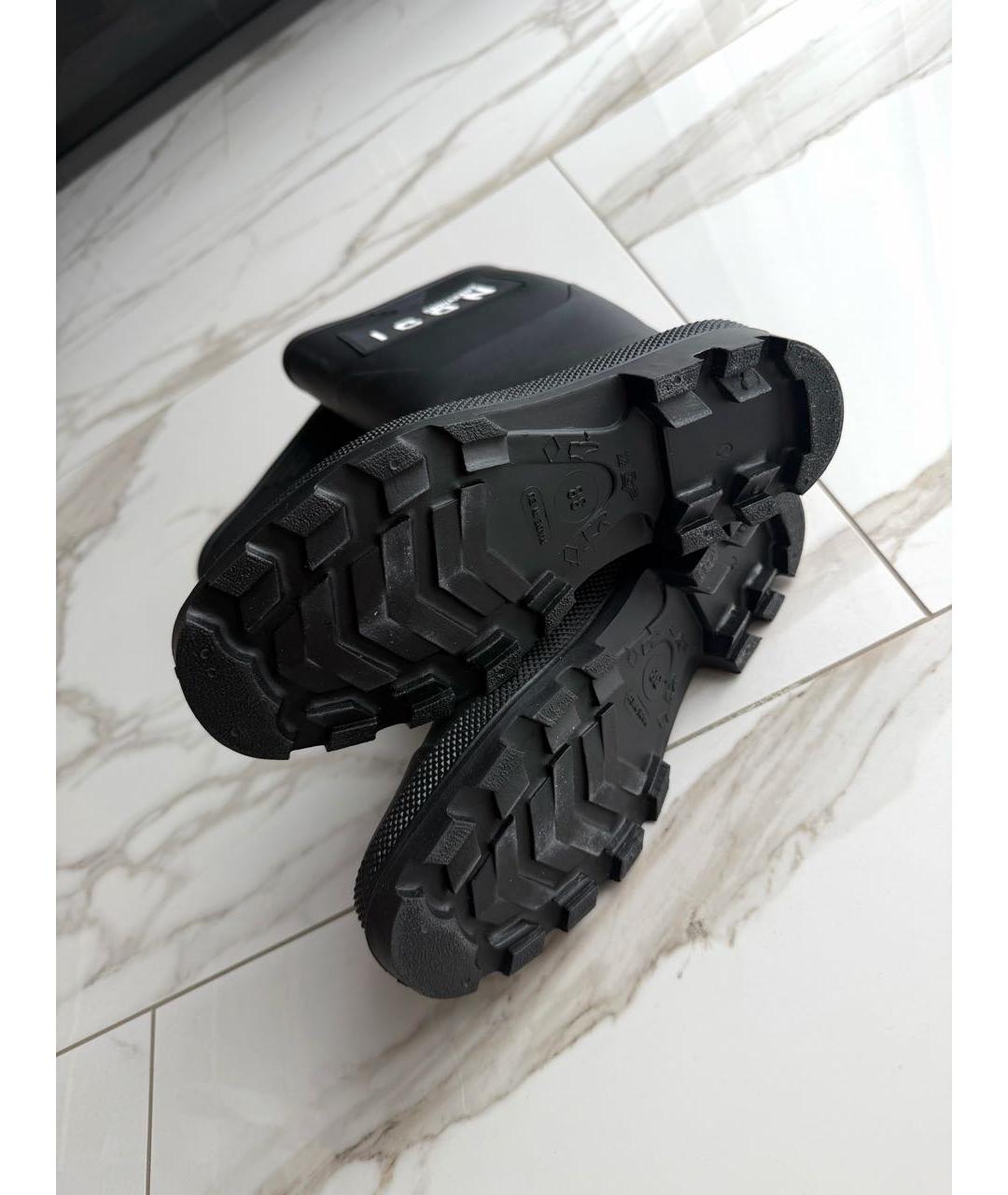 DSQUARED2 Черные резиновые сапоги, фото 4