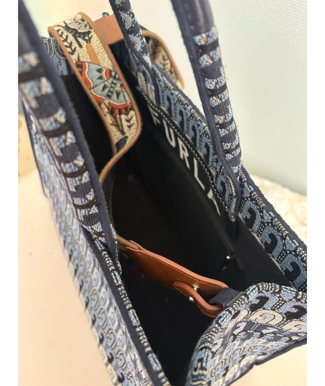 FURLA Мульти жаккардовая сумка тоут, фото 4