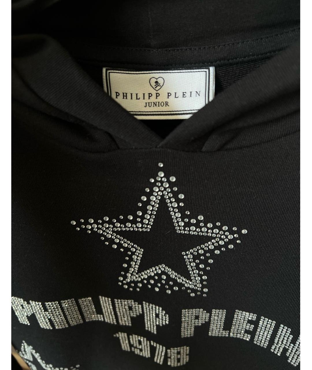 PHILIPP PLEIN Черный хлопковый детская футболка / топ, фото 5