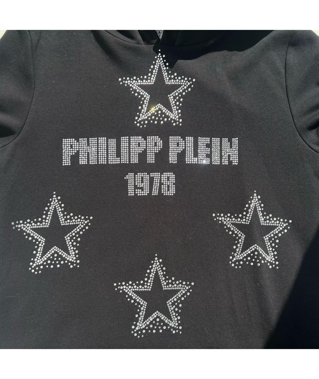 PHILIPP PLEIN Черный хлопковый детская футболка / топ, фото 2