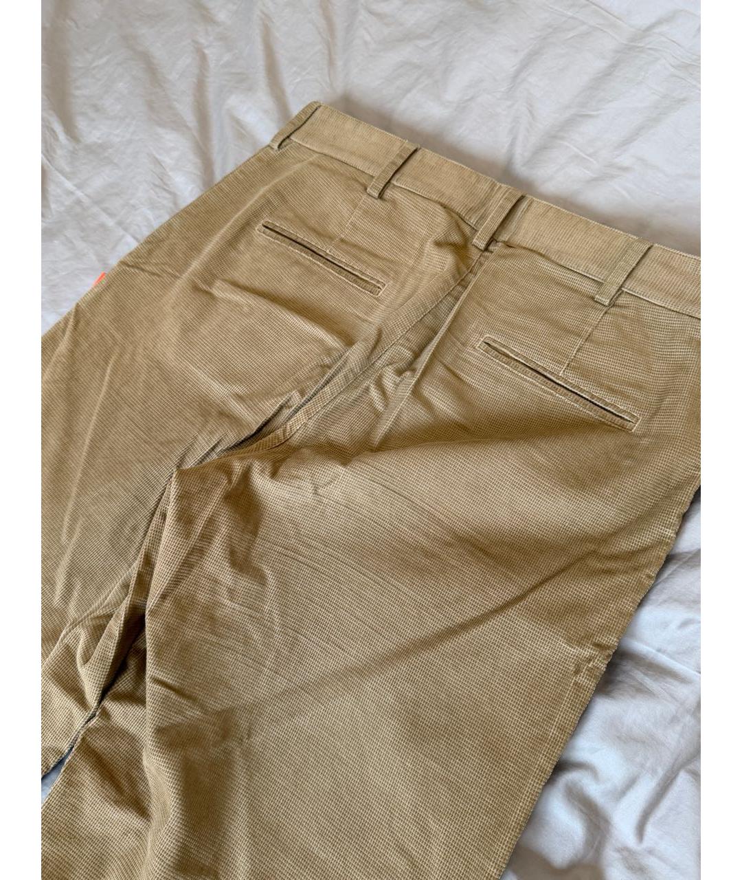PALM ANGELS Коричневые хлопковые брюки чинос, фото 8