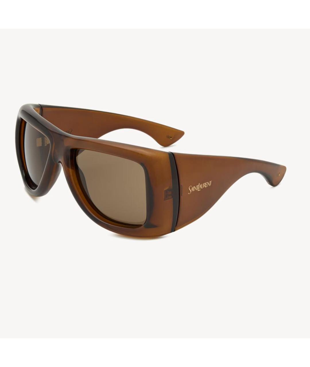 SAINT LAURENT Коричневые солнцезащитные очки, фото 3